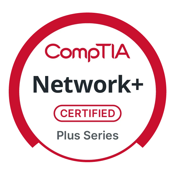 CompTIA Network+ Certified Plus Series badge